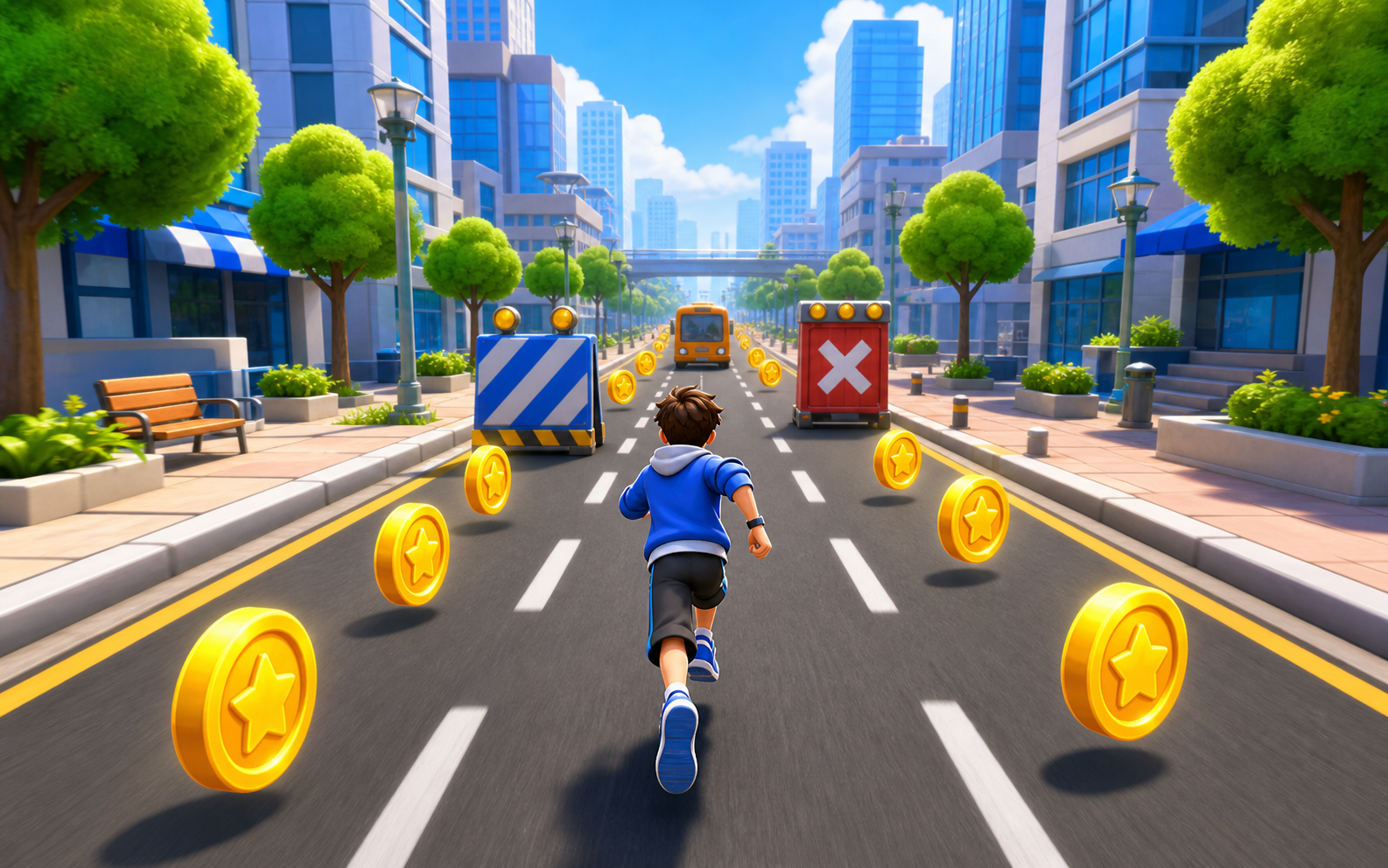 Runner game visual